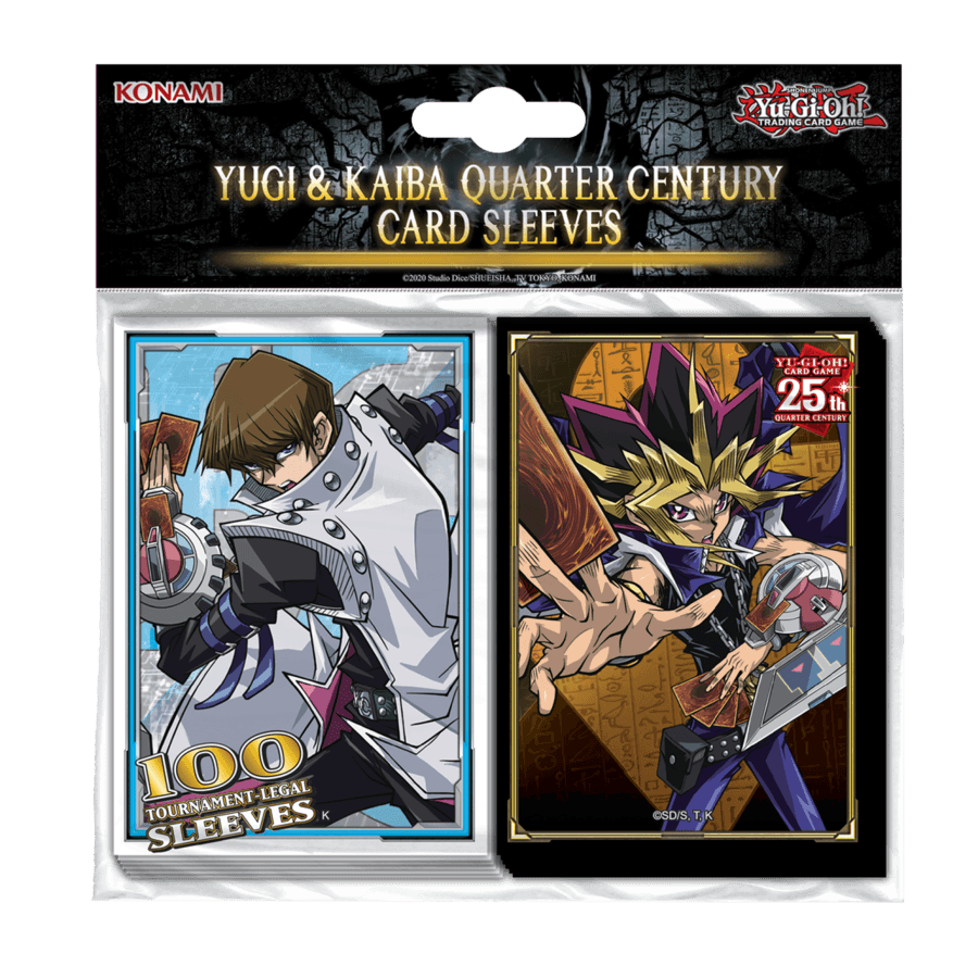 Yu-Gi-Oh! - Yugi & Kaiba Quarter Century Card Sleeves Yu-Gi-Oh! Trading Card Game by Konami | Titan Pop Culture