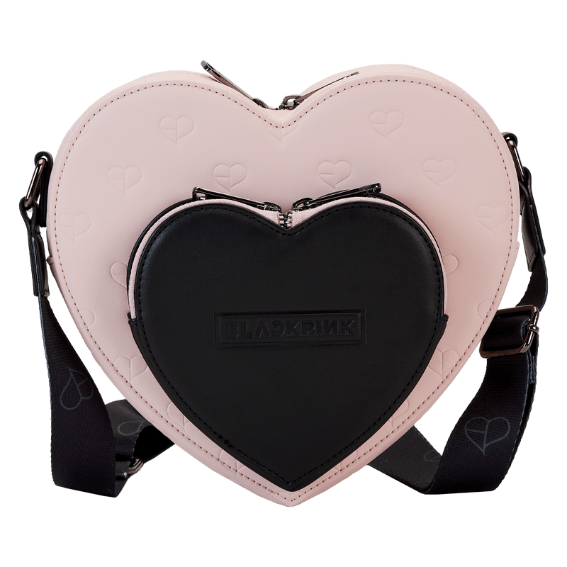 LOUBPTB0002 Blackpink - All-Over-Print Heart Shaped Crossbody Bag - Loungefly - Titan Pop Culture