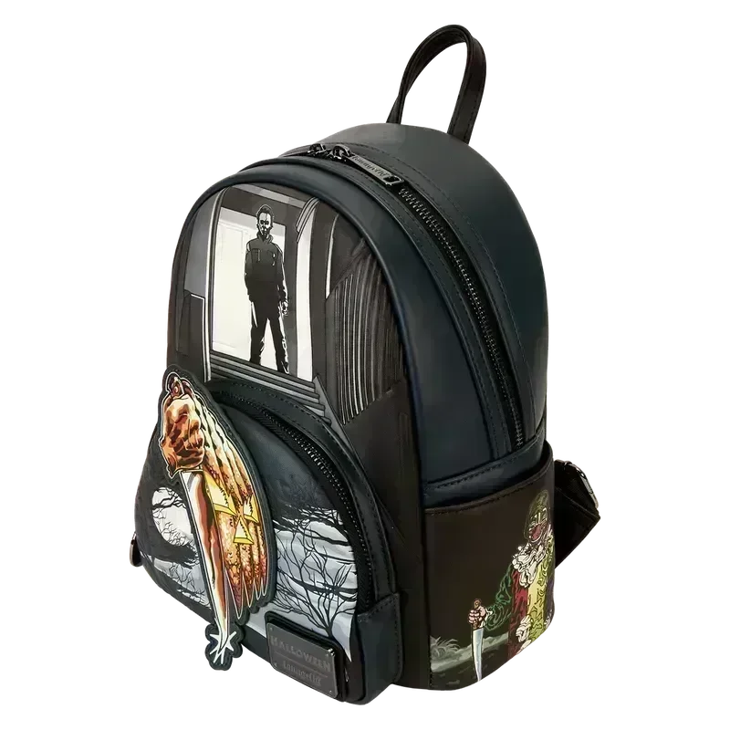 LOUCOMBK0007 Halloween - Michael Myers Glow Mini Backpack - Loungefly - Titan Pop Culture