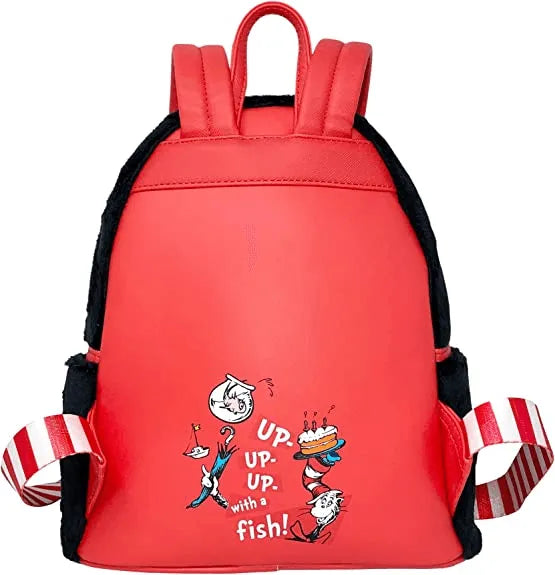 LOUDSSBK0029 Dr Seuss - Cat in the Hat Faux Fur Cosplay Backpack [RS] - Loungefly - Titan Pop Culture