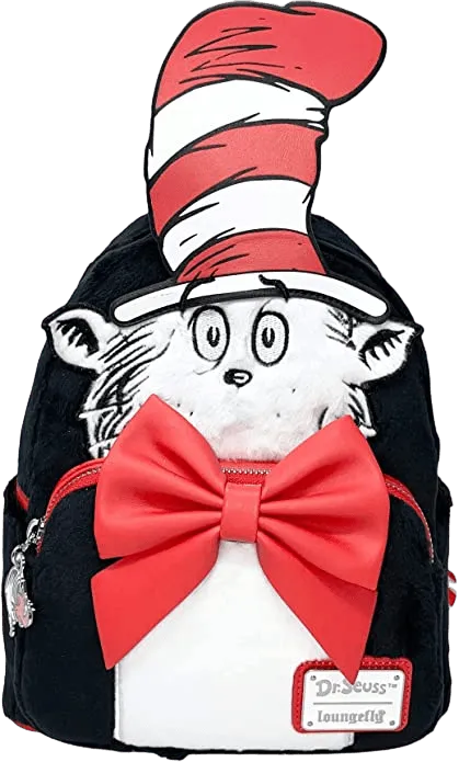 LOUDSSBK0029 Dr Seuss - Cat in the Hat Faux Fur Cosplay Backpack [RS] - Loungefly - Titan Pop Culture