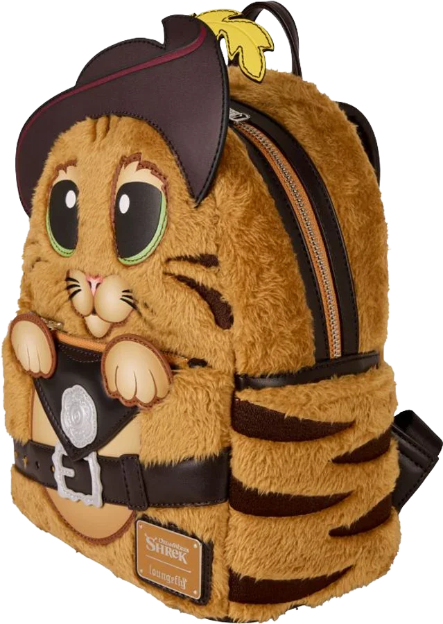 Shrek - Puss In Boots Cosplay Faux Fur Mini Backpack