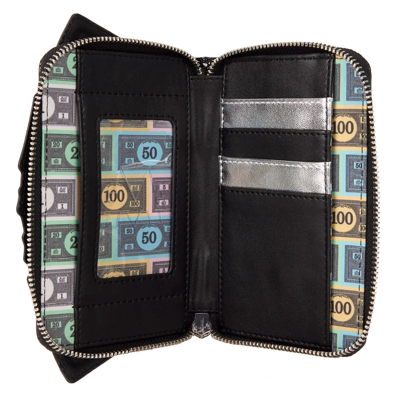 LOUHASWA0001 Monopoly 90th - Money Glitter Zip Around Wallet - Loungefly - Titan Pop Culture