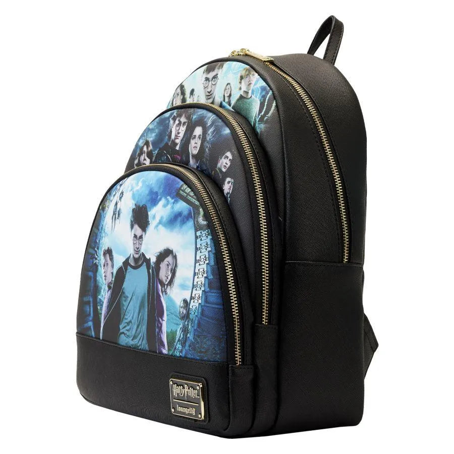 LOUHPBK0210 Harry Potter - Trilogy Series 2 Triple Pocket Mini Backpack - Loungefly - Titan Pop Culture