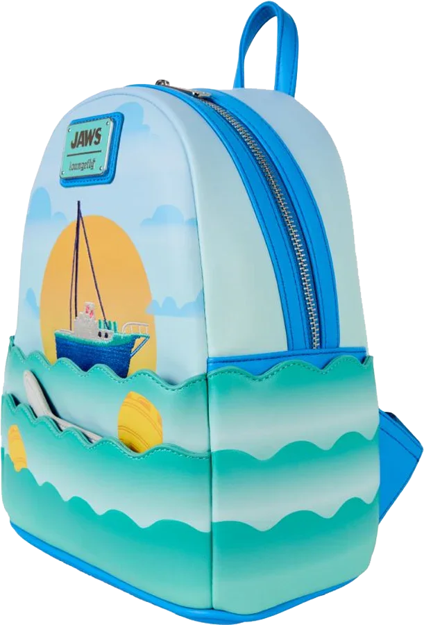LOUJSBK0004 Jaws - 50th Anniversary Mini Backpack - Loungefly - Titan Pop Culture