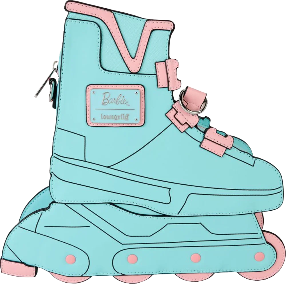 Barbie - Classic Barbie Figural Skate Crossbody Bag with Moving Wheels