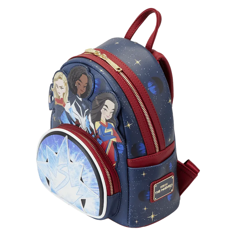 LOUMVBK0269 The Marvels (2023) - Group Symbol Glow Mini Backpack - Loungefly - Titan Pop Culture