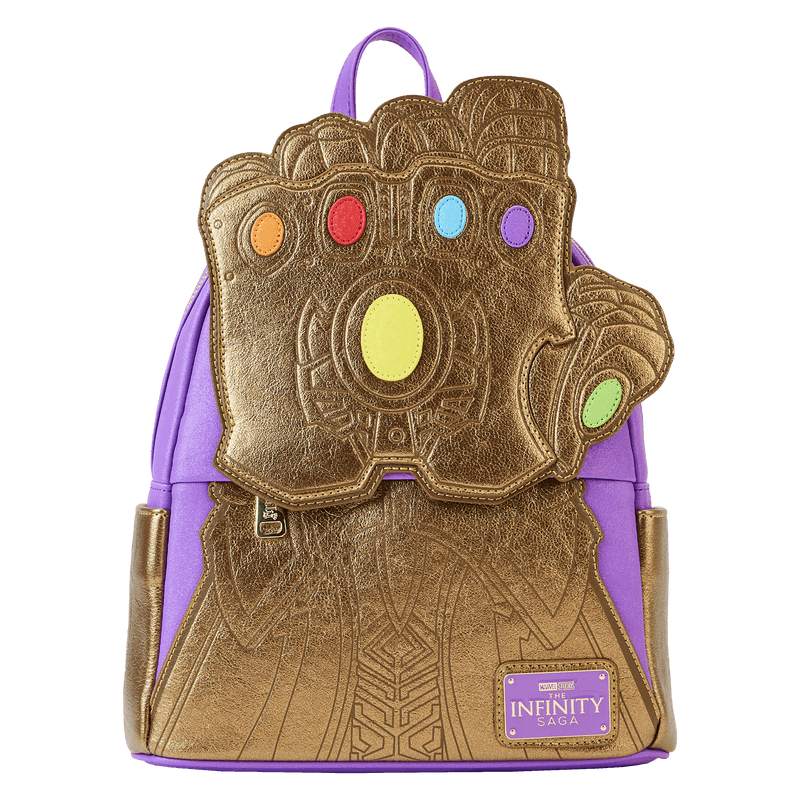LOUMVBK0299 Marvel Comics - Thanos Gauntlet Metallic Mini Backpack - Loungefly - Titan Pop Culture