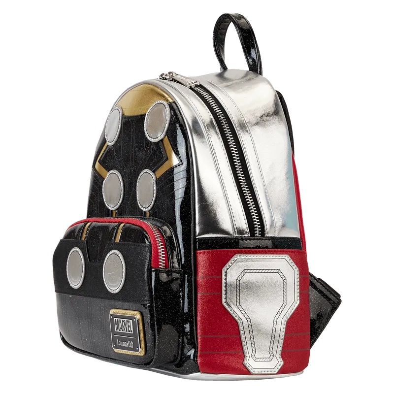 LOUMVBK0315 Marvel Comics - Thor Metallic Cosplay Mini Backpack - Loungefly - Titan Pop Culture