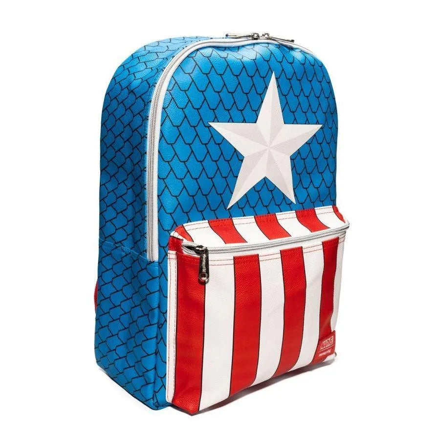 LOUMVBKS0002 Captain America - Costume Mini Backpack with Pin - Loungefly - Titan Pop Culture