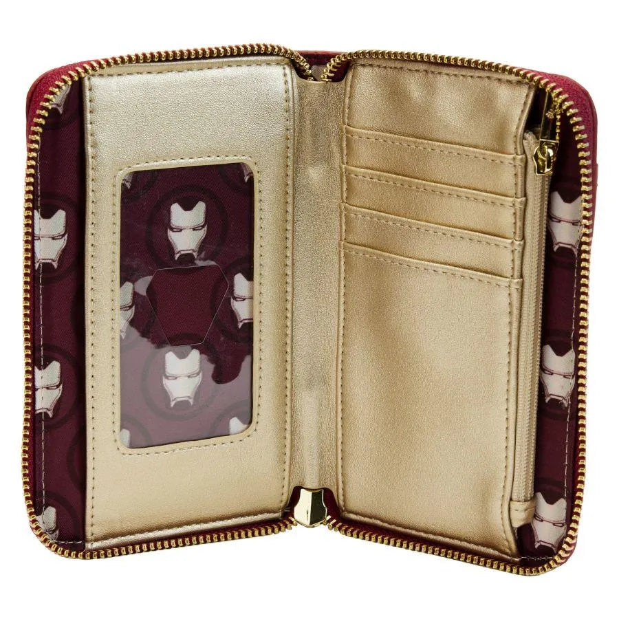 LOUMVWA0193 Infinity Saga - Iron Man 15th Anniversary Costume Zip Around Purse - Loungefly - Titan Pop Culture