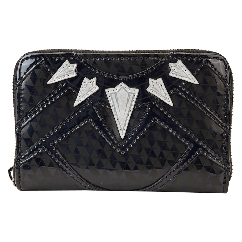 LOUMVWA0207 Marvel - Black Panther Cosplay Metallic Zip Around Wallet - Loungefly - Titan Pop Culture
