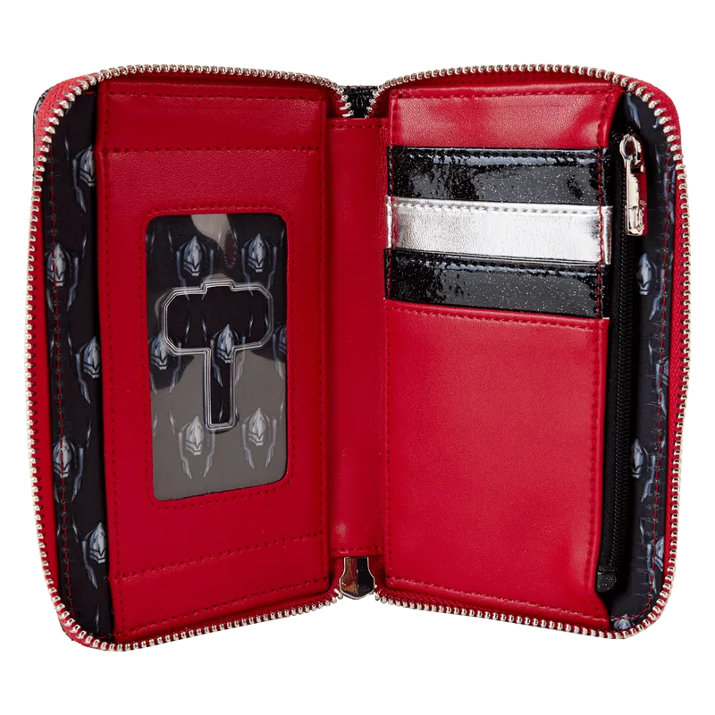 LOUMVWA0213 Marvel Comics - Thor Metallic Cosplay Zip Around Wallet - Loungefly - Titan Pop Culture