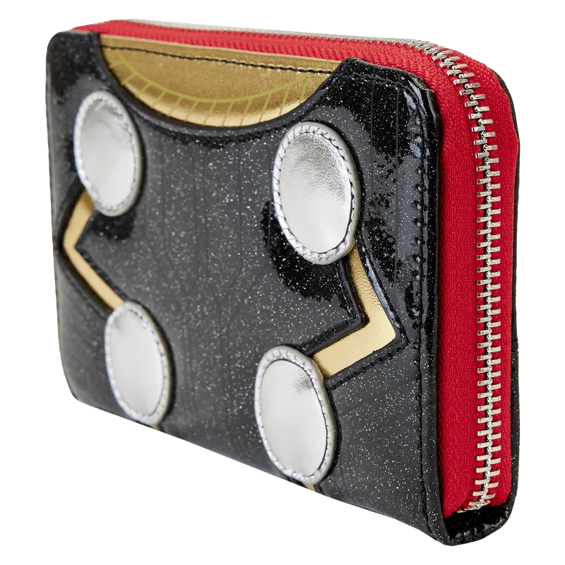 LOUMVWA0213 Marvel Comics - Thor Metallic Cosplay Zip Around Wallet - Loungefly - Titan Pop Culture