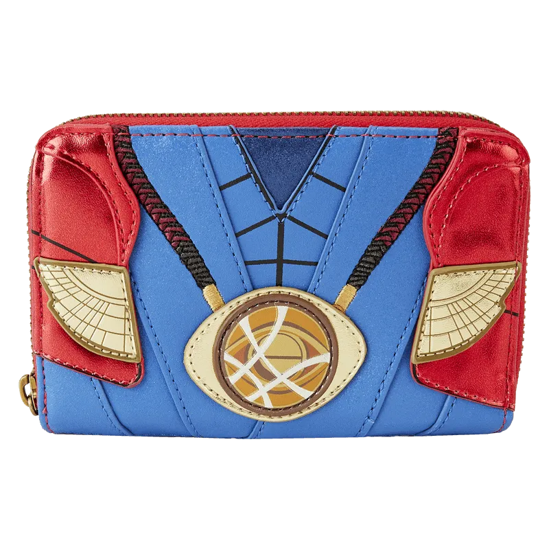 LOUMVWA0214 Marvel - Metallic Doctor Strange Cosplay Zip Around Wallet - Loungefly - Titan Pop Culture