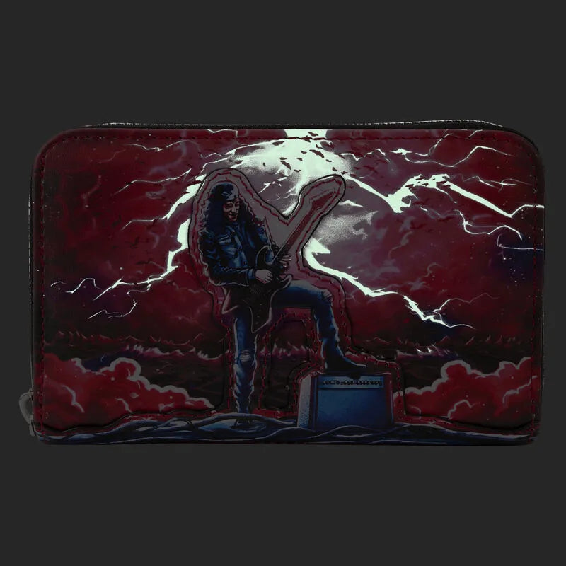 LOUNFXWA0025 Stranger Things - Eddie Munson Tribute Glow Zip Around Wallet - Loungefly - Titan Pop Culture