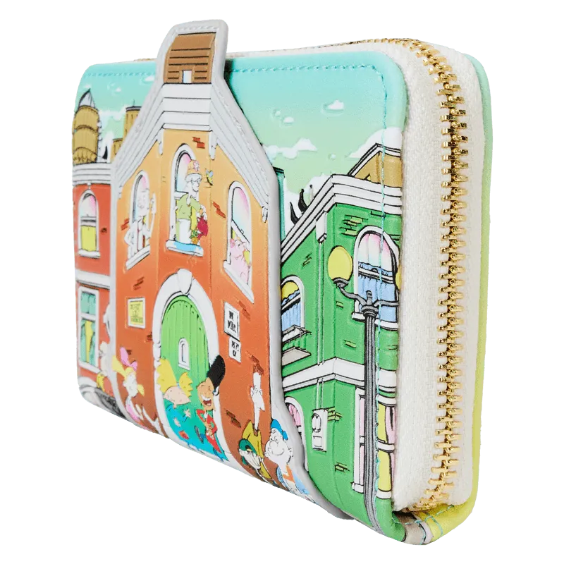 LOUNICWA0048 Hey Arnold - House Zip Around Wallet - Loungefly - Titan Pop Culture
