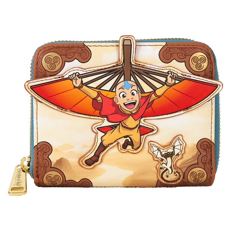 LOUNICWA0053 Avatar: The Last Airbender - Aang Gliding Zip Around Wallet - Loungefly - Titan Pop Culture