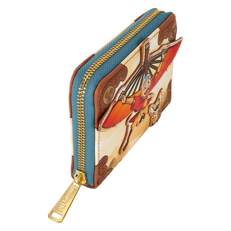 LOUNICWA0053 Avatar: The Last Airbender - Aang Gliding Zip Around Wallet - Loungefly - Titan Pop Culture