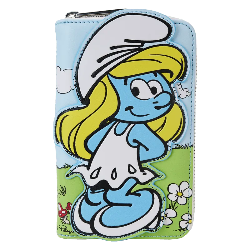 LOUSFWA0002 Smurfs - Smurfette Cosplay Zip Around Wallet - Loungefly - Titan Pop Culture