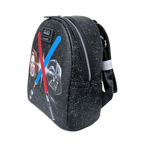 LOUSTBK0383 Star Wars - Darth Vader & Obi-Wan Light-Up US Exclusive Mini Backpack [RS] - Loungefly - Titan Pop Culture