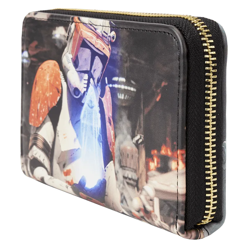 LOUSTWA0241 Star Wars Episode 3: Revenge of the Sith - Scene Zip Around Wallet - Loungefly - Titan Pop Culture