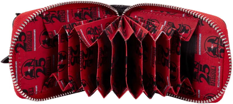 LOUSTWA0270 Star Wars: The Phantom Menace 25th Anniversary - Darth Maul Accordion Wallet - Loungefly - Titan Pop Culture