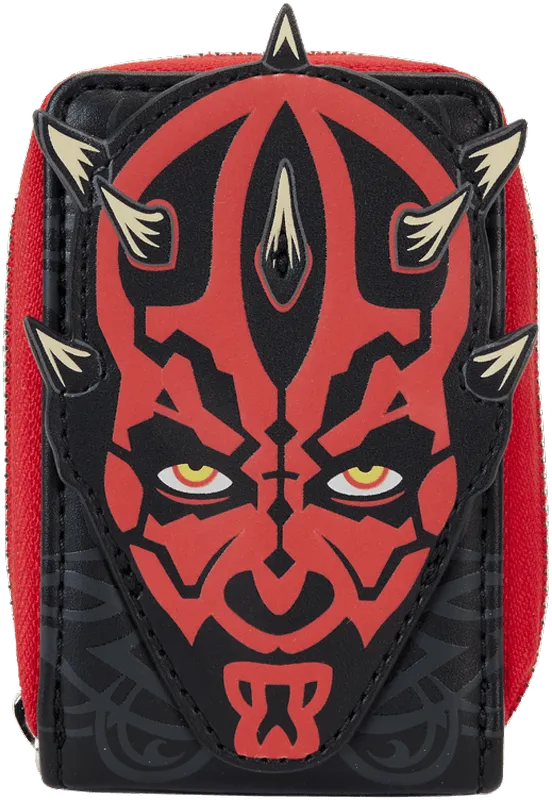 LOUSTWA0270 Star Wars: The Phantom Menace 25th Anniversary - Darth Maul Accordion Wallet - Loungefly - Titan Pop Culture