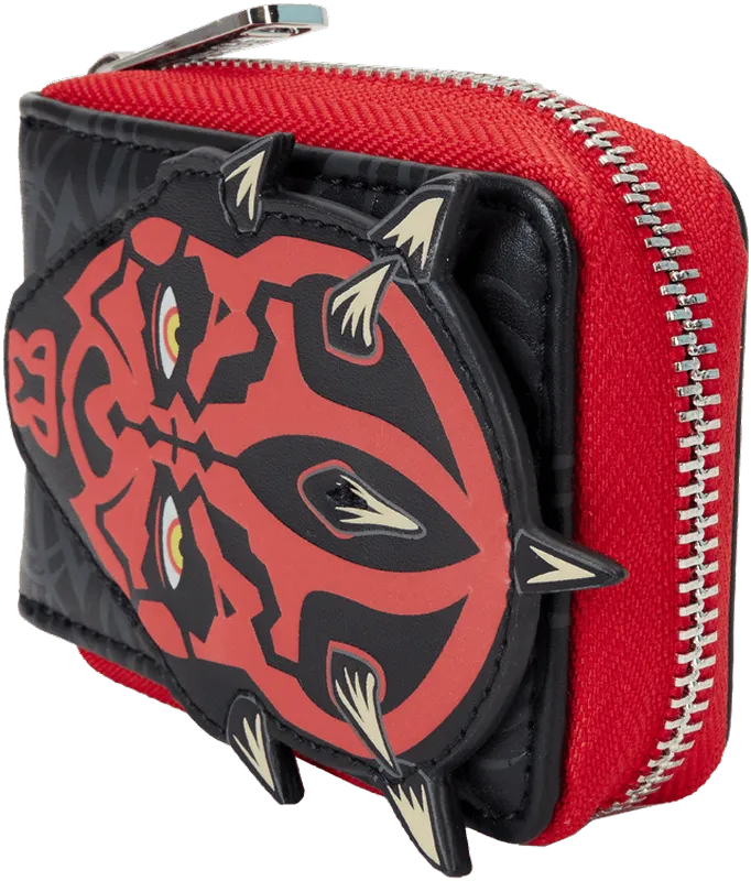 LOUSTWA0270 Star Wars: The Phantom Menace 25th Anniversary - Darth Maul Accordion Wallet - Loungefly - Titan Pop Culture