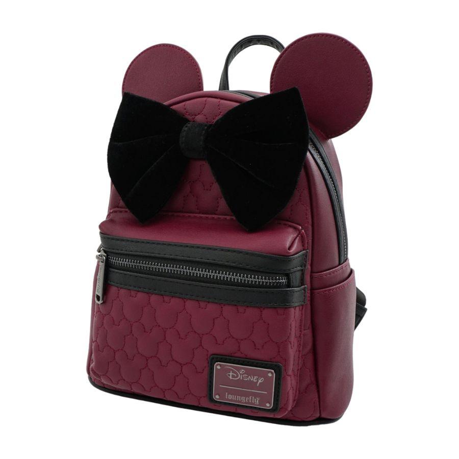 Disney - Mickey Mouse Brown with Bow & Ears Mini Backpack Backpack by Loungefly | Titan Pop Culture