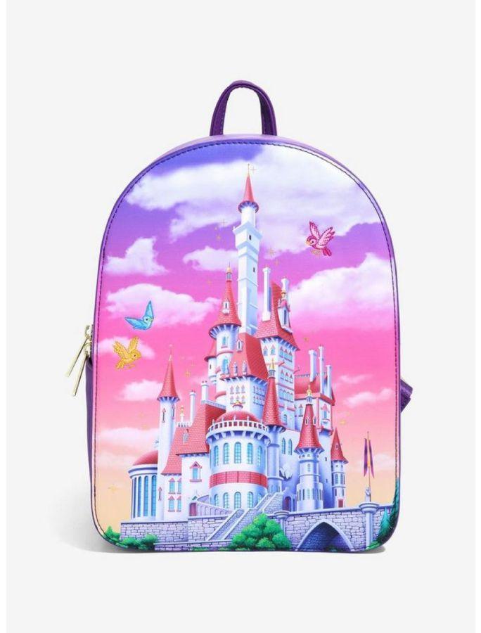 LOUWDBK2091 Beauty and the Beast (1991) - Castle Snap Flap US Exclusive Mini Backpack - Loungefly - Titan Pop Culture