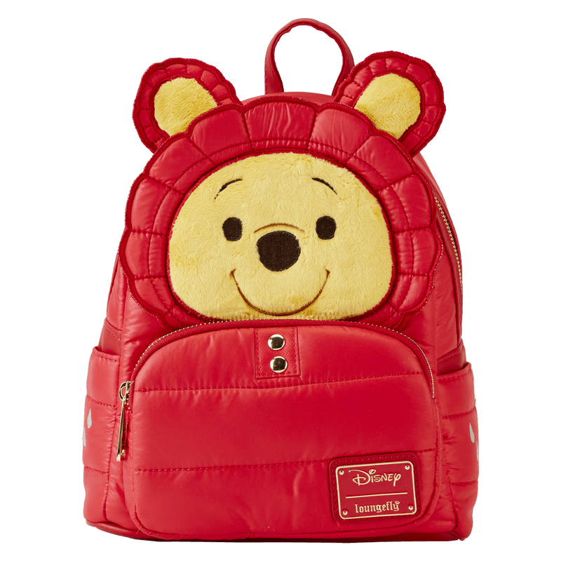 LOUWDBK3399 Winnie The Pooh - Rainy Day Puffer Jacket Cosplay Mini Backpack - Loungefly - Titan Pop Culture