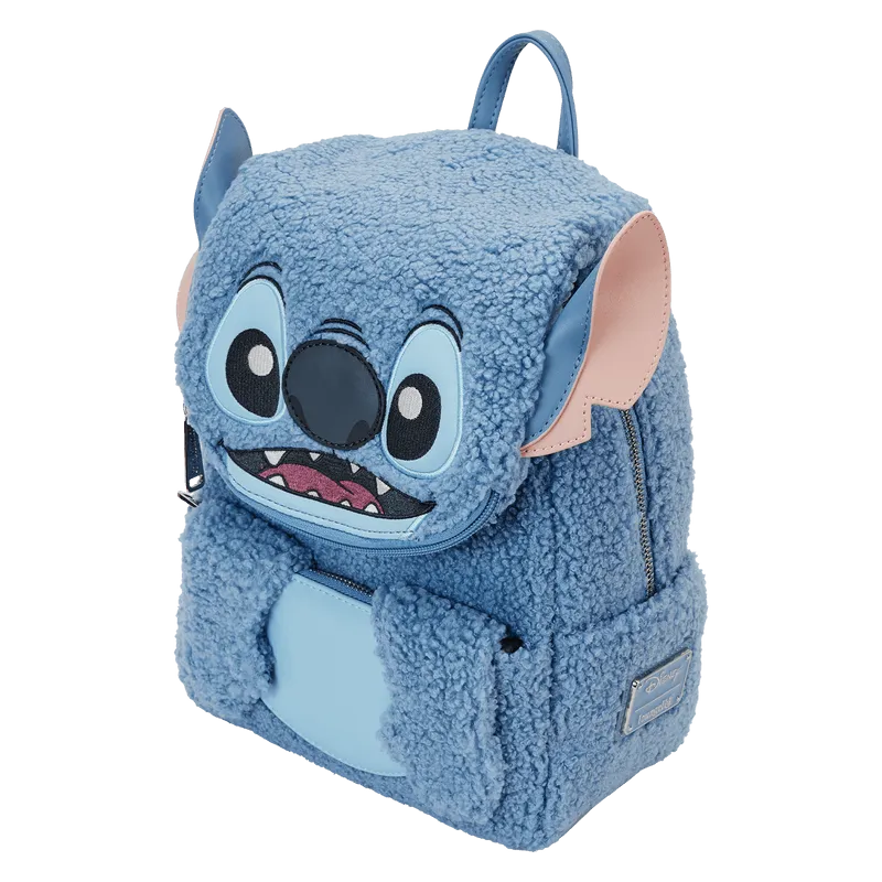 LOUWDBK3401 Lilo & Stitch - Plush Sherpa Cosplay Mini Backpack - Loungefly - Titan Pop Culture