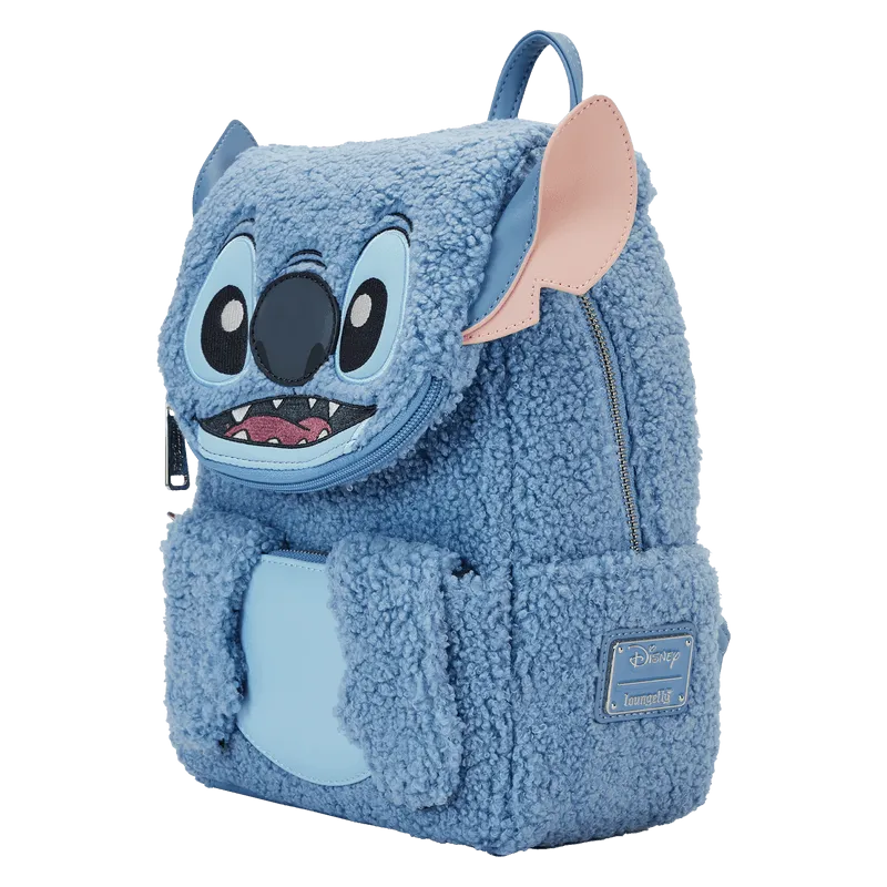 LOUWDBK3401 Lilo & Stitch - Plush Sherpa Cosplay Mini Backpack - Loungefly - Titan Pop Culture