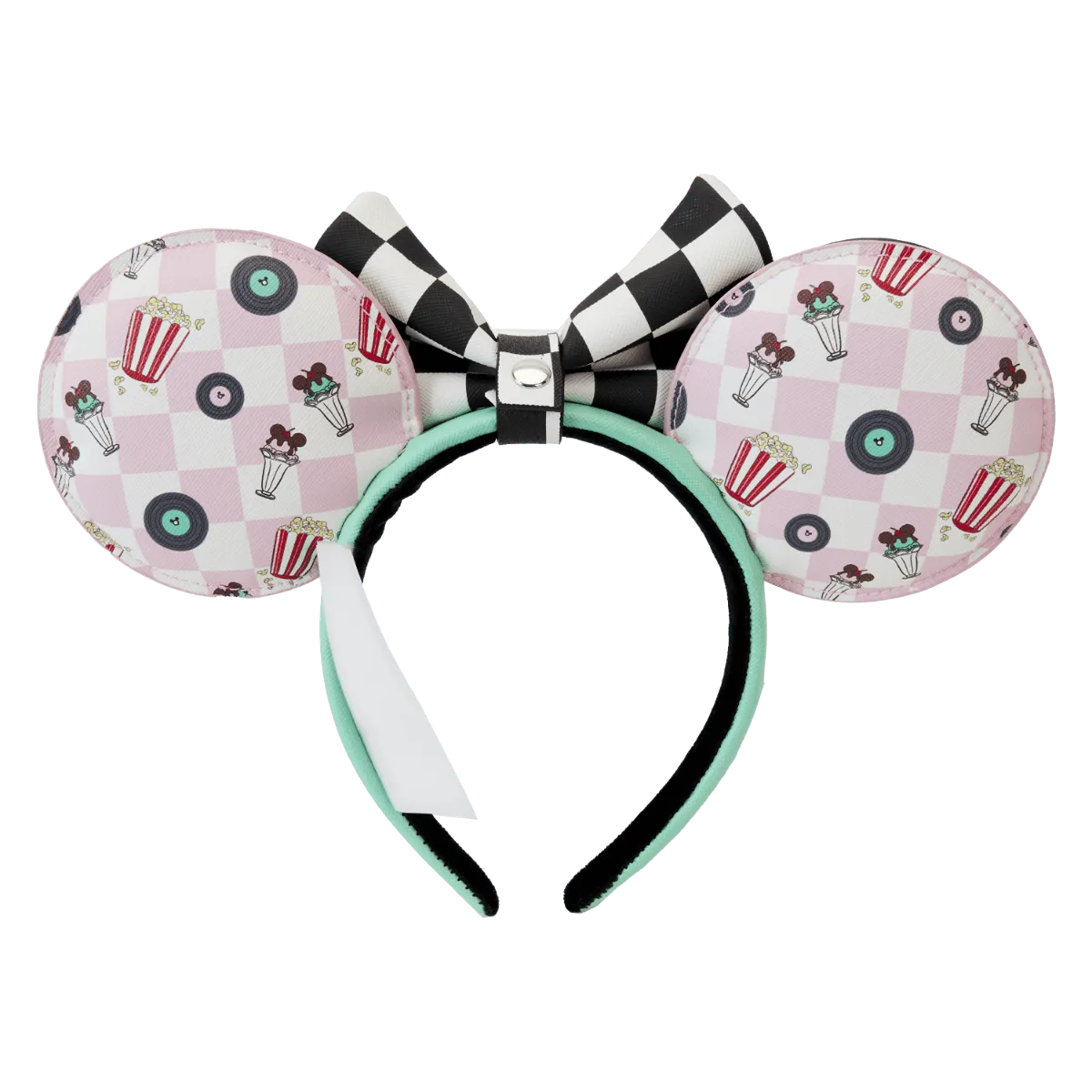 LOUWDHB0130 Disney - Mickey & Minnie Date Diner Records Headband - Loungefly - Titan Pop Culture