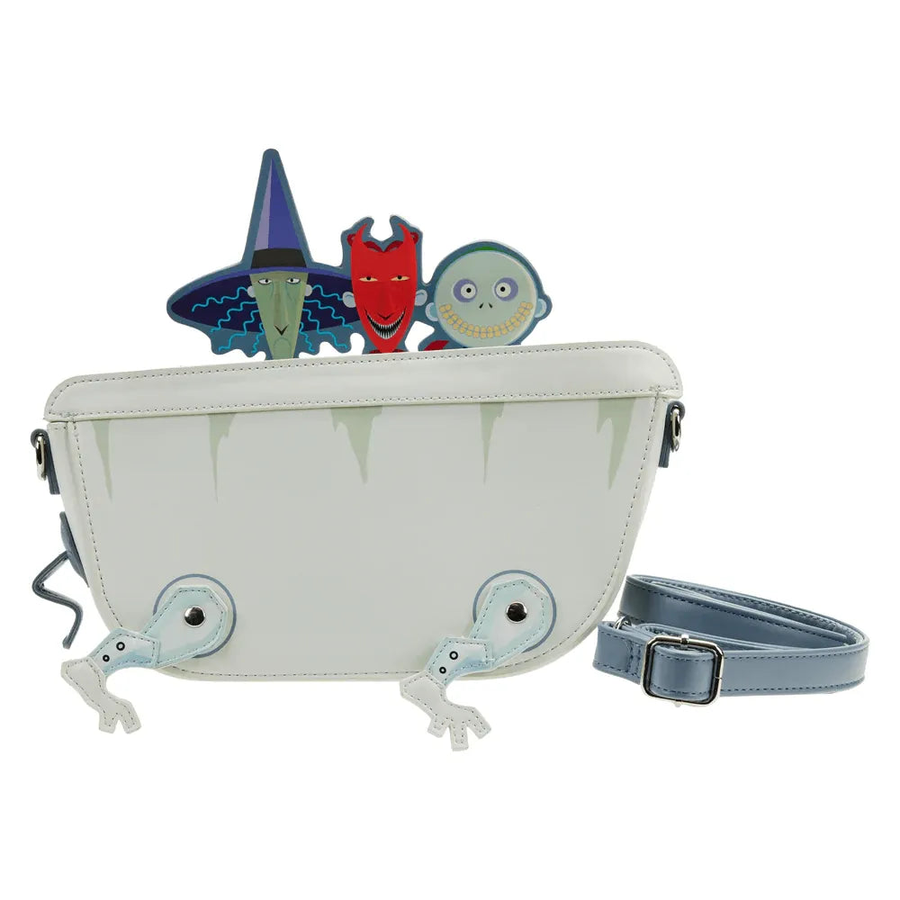 LOUWDTB2610 The Nightmare Before Christmas - Lock Shock Barrel Bathtub Glow Crossbody Bag - Loungefly - Titan Pop Culture