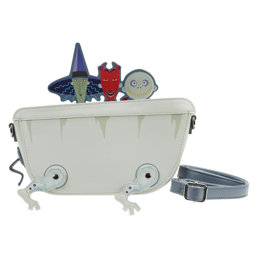 LOUWDTB2610 The Nightmare Before Christmas - Lock Shock Barrel Bathtub Glow Crossbody Bag - Loungefly - Titan Pop Culture