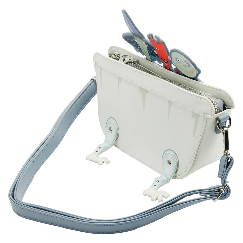 LOUWDTB2610 The Nightmare Before Christmas - Lock Shock Barrel Bathtub Glow Crossbody Bag - Loungefly - Titan Pop Culture