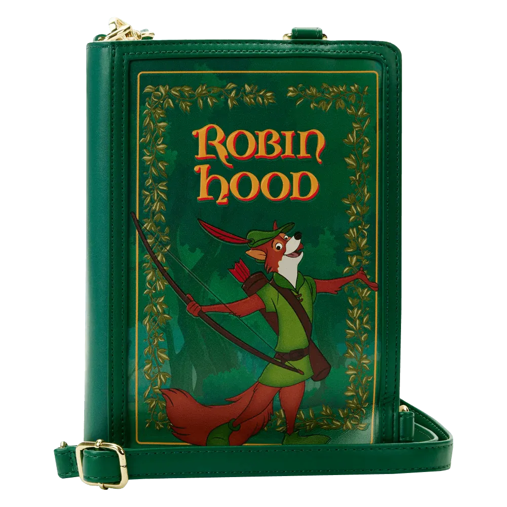 LOUWDTB2672 Robin Hood (1973) - Classic Book Cover Convertible Crossbody - Loungefly - Titan Pop Culture