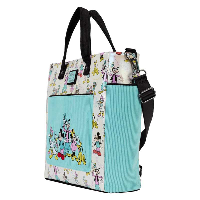 LOUWDTB2889 Disney: D100 - Classic All-Over Print Iridescent Convertible Tote Bag - Loungefly - Titan Pop Culture