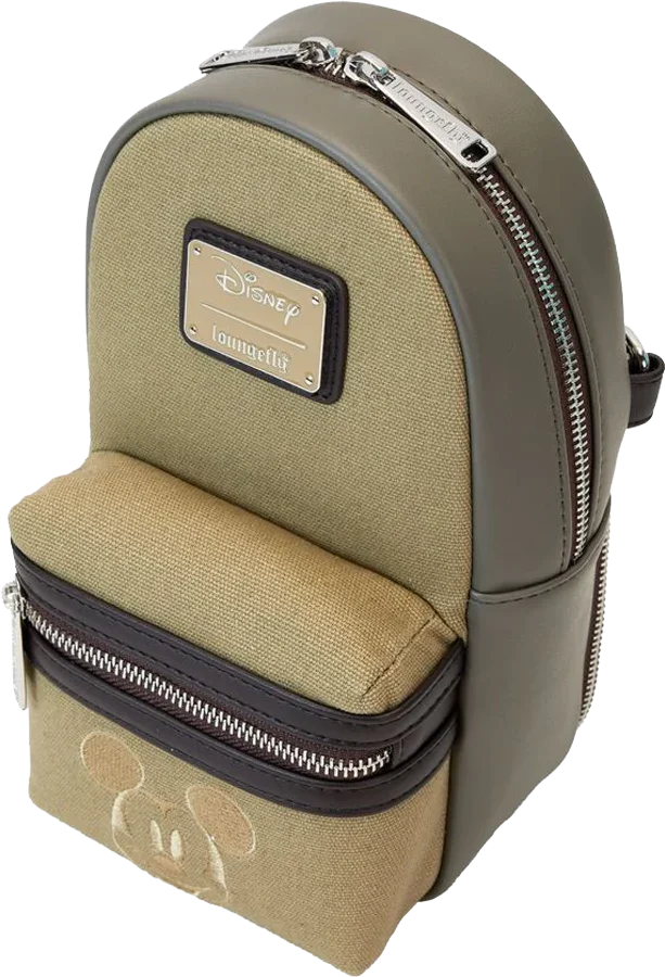 Mickey y sus amigos - Bolso bandolera tipo bandolera de lona y piel sintética para botellas de agua