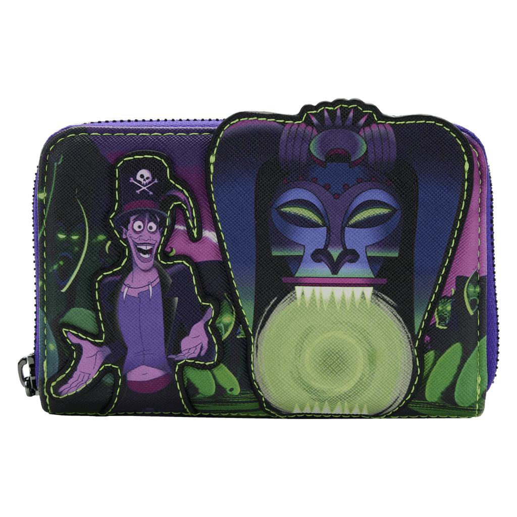 LOUWDWA2014 Princess and the Frog - Facilier Glow Zip Purse - Loungefly - Titan Pop Culture
