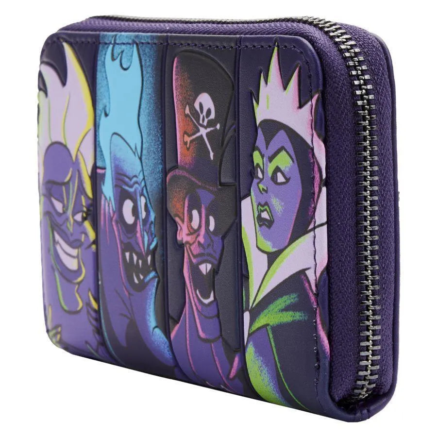 LOUWDWA2221 Disney Villains - In the Dark Zip Purse - Loungefly - Titan Pop Culture