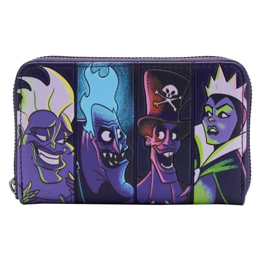 LOUWDWA2221 Disney Villains - In the Dark Zip Purse - Loungefly - Titan Pop Culture