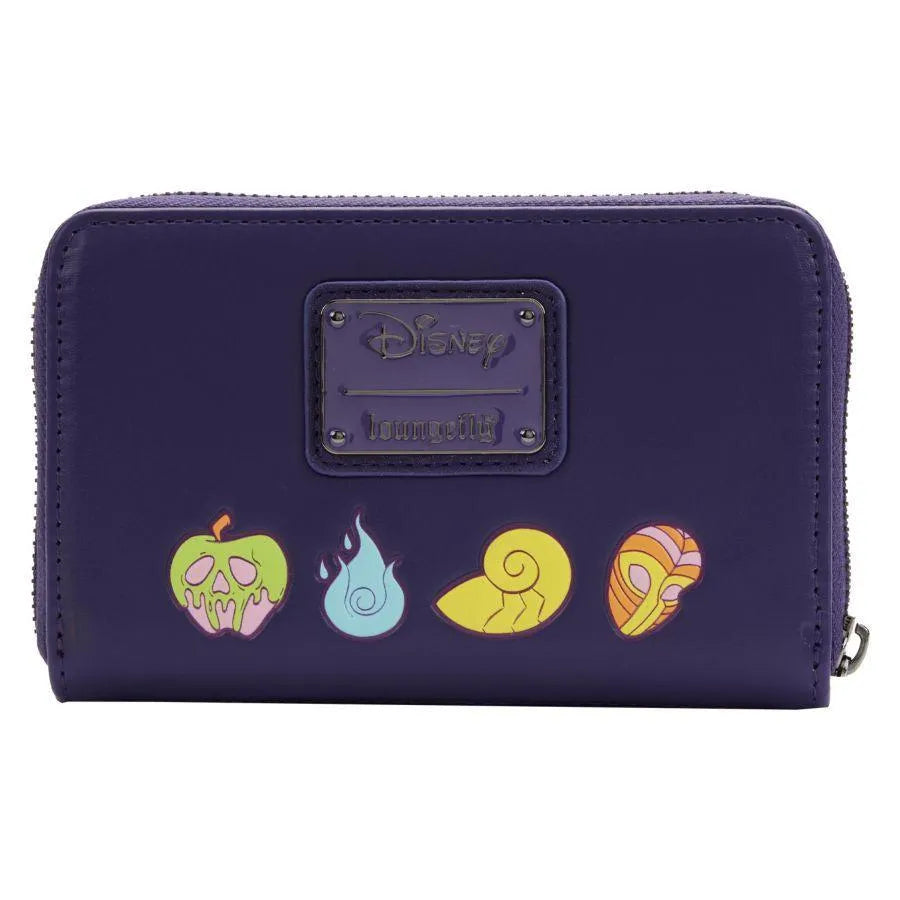 LOUWDWA2221 Disney Villains - In the Dark Zip Purse - Loungefly - Titan Pop Culture