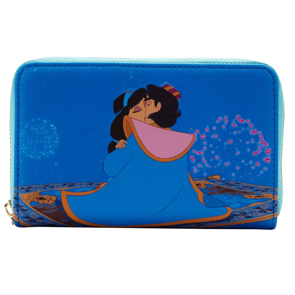 LOUWDWA2341 Aladdin (1992) - Jasmine Princess Scenes Zip Around Purse - Loungefly - Titan Pop Culture