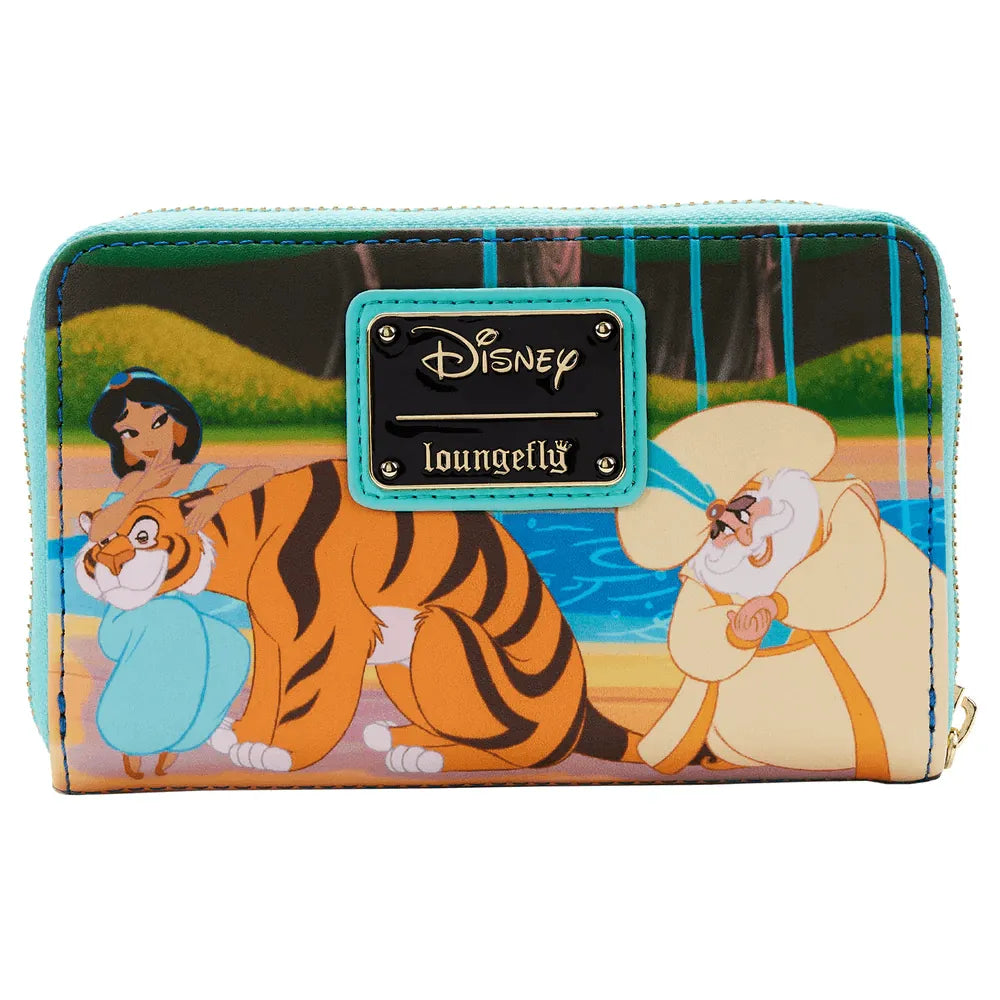 LOUWDWA2341 Aladdin (1992) - Jasmine Princess Scenes Zip Around Purse - Loungefly - Titan Pop Culture