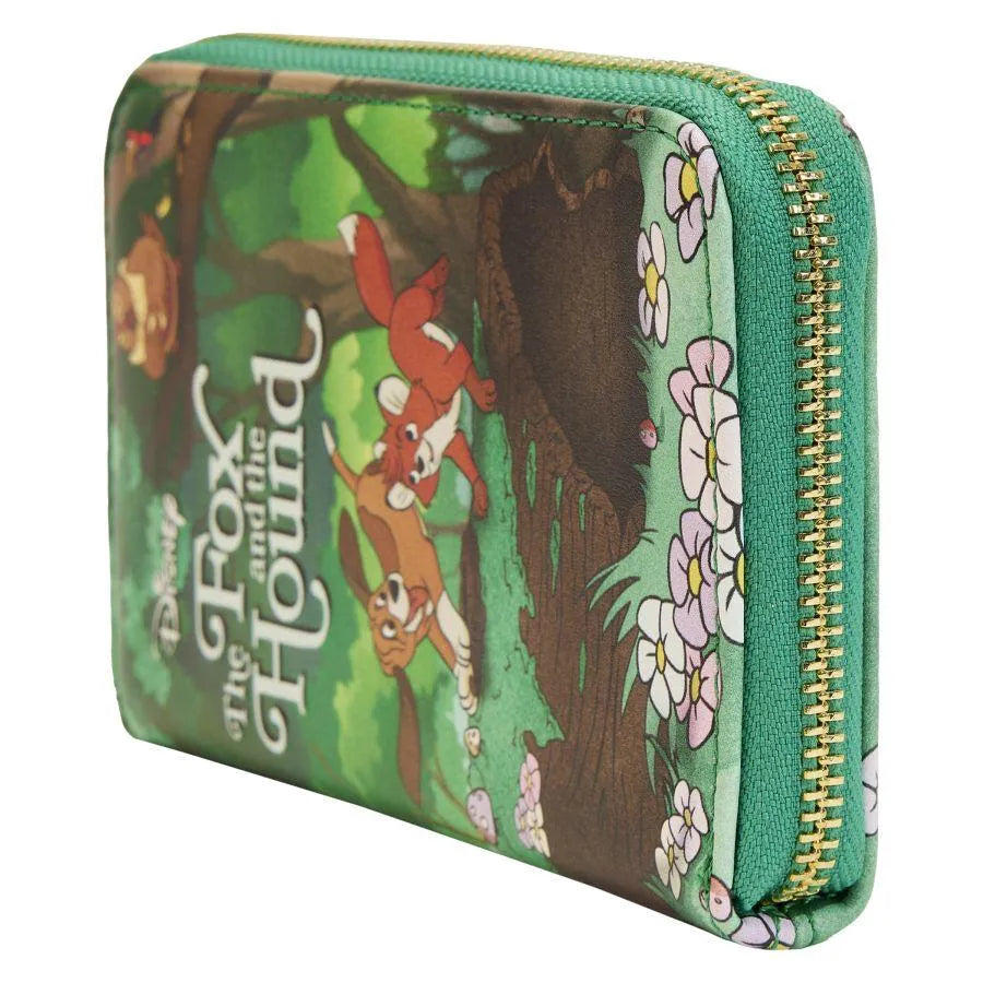 LOUWDWA2415 The Fox & the Hound - Classic Book Zip Around Purse - Loungefly - Titan Pop Culture