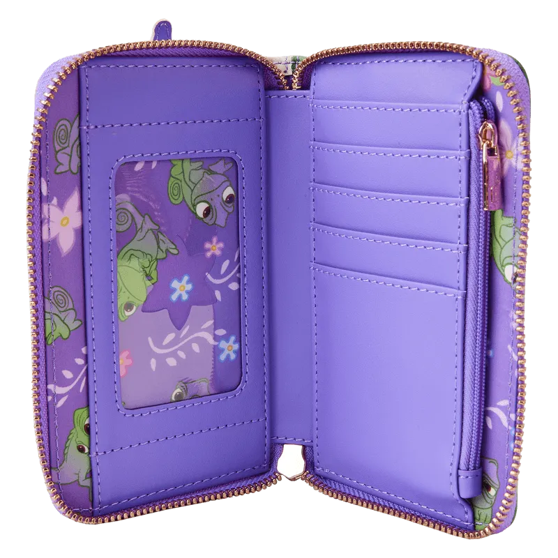 LOUWDWA2608 Tangled - Rapunzel Swinging Zip Around Wallet - Loungefly - Titan Pop Culture