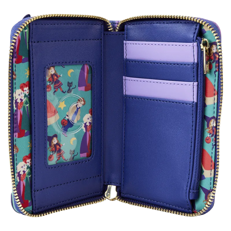 LOUWDWA2630 Hocus Pocus - Sanderson Sisters' House Glow Zip Around Wallet - Loungefly - Titan Pop Culture